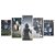 Kit Quadros Mosaico Universo Astronauta Invertido Mundo - Imagem 1