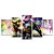 Kit Quadros Mosaico Sala Bronze Wall Colorido Touro Street - Imagem 1