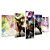 Kit Quadros Mosaico Sala Bronze Wall Colorido Touro Street - Imagem 2