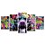 Kit Quadros Mosaico Estampas Cachorro Colorido Pop Pitbull - Imagem 1