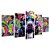 Kit Quadros Mosaico Estampas Cachorro Colorido Pop Pitbull - Imagem 2