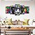 Kit Quadros Mosaico Estampas Preto Óculos Gato Pop Art - Imagem 3