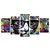 Kit Quadros Mosaico Estampas Preto Óculos Gato Pop Art - Imagem 1