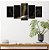 Kit Quadros Mosaico Caminho Luz Sala Floresta Estrada Sol - Imagem 3