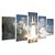 Kit Quadros Mosaico Ônibus Sala Espacial Lançamento - Imagem 2
