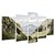 Kit Quadros Mosaico Montanhas Nuvem Verde Horizonte Caminho - Imagem 2