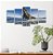 Kit Quadros Mosaico Sala Iceberg Pedra Rochas Geleira Céu - Imagem 3