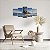Kit Quadros Mosaico Sala Iceberg Pedra Rochas Geleira Céu - Imagem 4