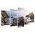 Kit Quadros Mosaico Praia Oceano Rochas Pedras Costa Mar - Imagem 2