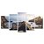 Kit Quadros Mosaico Praia Oceano Rochas Pedras Costa Mar - Imagem 1