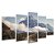 Kit Quadros Mosaico Montanhas Estrada Rua Arbustos Verde - Imagem 2