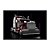 Quadro Decorativo Caminhão Vermelho e Fundo Preto - Imagem 3