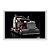 Quadro Decorativo Caminhão Vermelho e Fundo Preto - Imagem 1