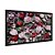Quadro Decorativo Floral Flores Coliridas Fundo Cinza - Imagem 4