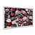 Quadro Decorativo Floral Flores Coliridas Fundo Cinza - Imagem 2