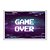 Quadro Decorativo Pixels Roxo Azul Game Over - Imagem 1