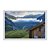 Quadro Decorativo Paisagem Verde Cabana Nas Montanhas - Imagem 1