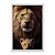 Quadro Decorativo Pai Leão E Filhote - Imagem 1