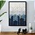 Quadro Decorativo Geométrico Degradê Azul Com Detalhes Dourados - Imagem 10