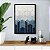 Quadro Decorativo Geométrico Degradê Azul Com Detalhes Dourados - Imagem 7