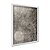 Quadro Decorativo Efeito Textura Circulo Cinza Abstrato - Imagem 2