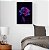 Quadro Decorativo Rosa Em Degradê De Rosa Para Roxo Fundo Preto - Imagem 7