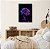 Quadro Decorativo Rosa Em Degradê De Rosa Para Roxo Fundo Preto - Imagem 9