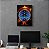 Quadro Decorativo Mandala Portal Azul Laranja - Imagem 7