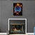 Quadro Decorativo Mandala Portal Azul Laranja - Imagem 9