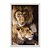 Quadro Decorativo Leão E Leoa - Imagem 1