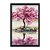 Quadro Decorativo Efeito Pintura Árvore Ipê Rosa A Beira Do Lago - Imagem 3
