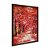 Quadro Decorativo Caminho de Folhas Vermelhas Efeito Pintura - Imagem 6