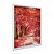 Quadro Decorativo Caminho de Folhas Vermelhas Efeito Pintura - Imagem 2