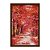 Quadro Decorativo Caminho de Folhas Vermelhas Efeito Pintura - Imagem 5