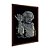 Quadro Decorativo Einstein Estilizado Preto e Branco - Imagem 6