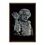Quadro Decorativo Einstein Estilizado Preto e Branco - Imagem 5