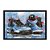 Quadro Decorativo Efeito Aquarela Tênis Esportivo Azul - Imagem 3