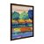 Quadro Decorativo Efeito Pintura Árvores A Beira Do Lago Colorido - Imagem 6