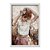 Quadro Decorativo Efeito Pintura Menina Com Flor No Cabelo - Imagem 1