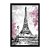 Quadro Decorativo Efeito Pintura Torre Eiffel Floral Paris - Imagem 3