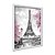 Quadro Decorativo Efeito Pintura Torre Eiffel Floral Paris - Imagem 2