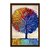 Quadro Decorativo Efeito Pintura Árvore Colorida - Imagem 5
