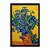 Quadro Decorativo Efeito Pintura Vaso de Flores Azuis - Imagem 3