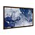 Quadro Decorativo Abstrato Marmorizado Azul E Dourado - Imagem 6