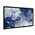 Quadro Decorativo Abstrato Marmorizado Azul E Dourado - Imagem 4
