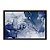 Quadro Decorativo Abstrato Marmorizado Azul E Dourado - Imagem 3