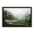 Quadro Decorativo Efeito Pintura Paisagem Montanhosa Com Floresta - Imagem 3