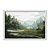 Quadro Decorativo Efeito Pintura Paisagem Montanhosa Com Floresta - Imagem 1