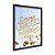Quadro Decorativo Coisas Boas Acontecem Aqui Fundo Céu E Campo De Flores - Imagem 4