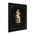 Quadro Decorativo Horoscopo Signo Virgem Detalhes Dourados - Imagem 4